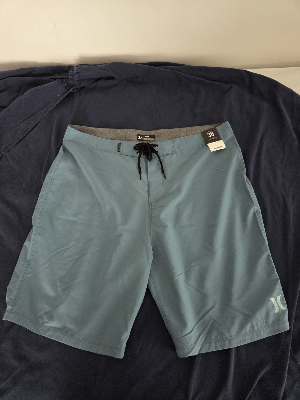 Hurley Men’s Blue Swim Boardshorts - 36